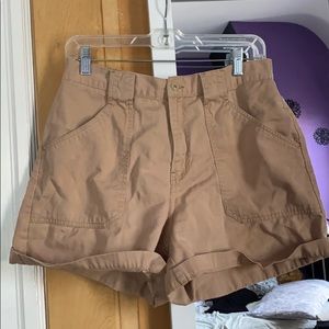 tan cargo shorts